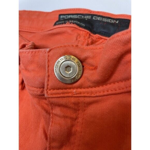 Porsche Design Women’s Jeans Orange Skinny Mid Rise Ankle Slim 30x26 - Picture 5 of 13